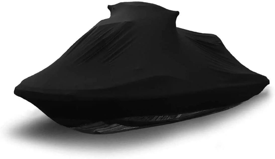 Indoor Jet Ski Cover for SEA DOO GTI 2006-2007 - Black Satin - Ultra Soft & Stretchy - Protects from Dust & Dings Inside! Includes Storage Bag - Indoor ONLY