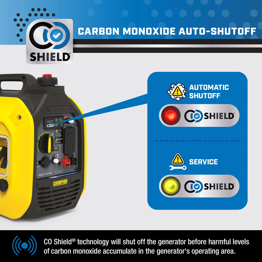 Champion Power Equipment 2500-Watt Dual Fuel Portable Inverter Generator with Quiet Technology and CO Shield