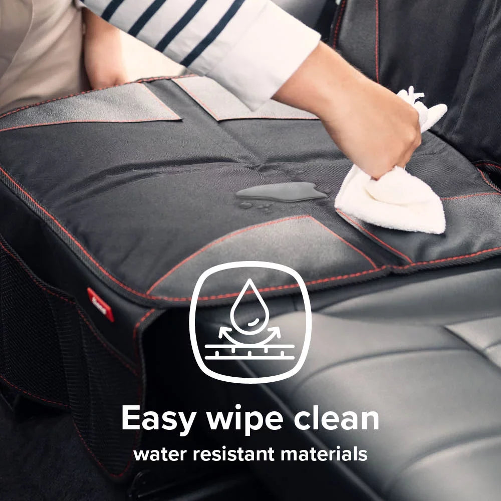 Diono Super Mat 2 Pack Car Seat Protector, Crash Tested, Fluid Resistant, Black