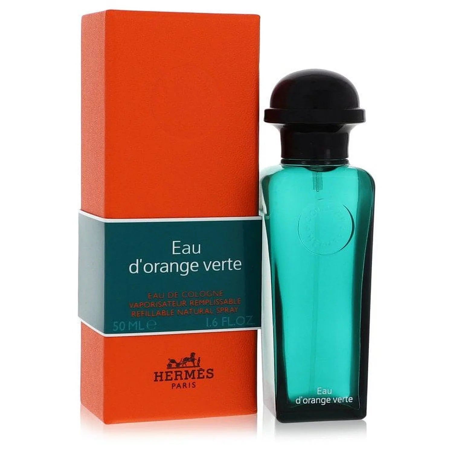 Hermes EAU D'ORANGE VERTE Eau De Cologne Spray Refillable (Unisex) for Men 1.7 oz