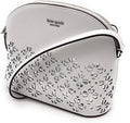Kate Spade MEDIUM DOME CROSSBODY sylvia perforated optic white