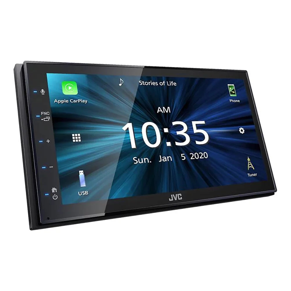 New JVC KW-M56BT Multimedia Receiver (Does not play DVD/CD Discs) w/ Backup Camera