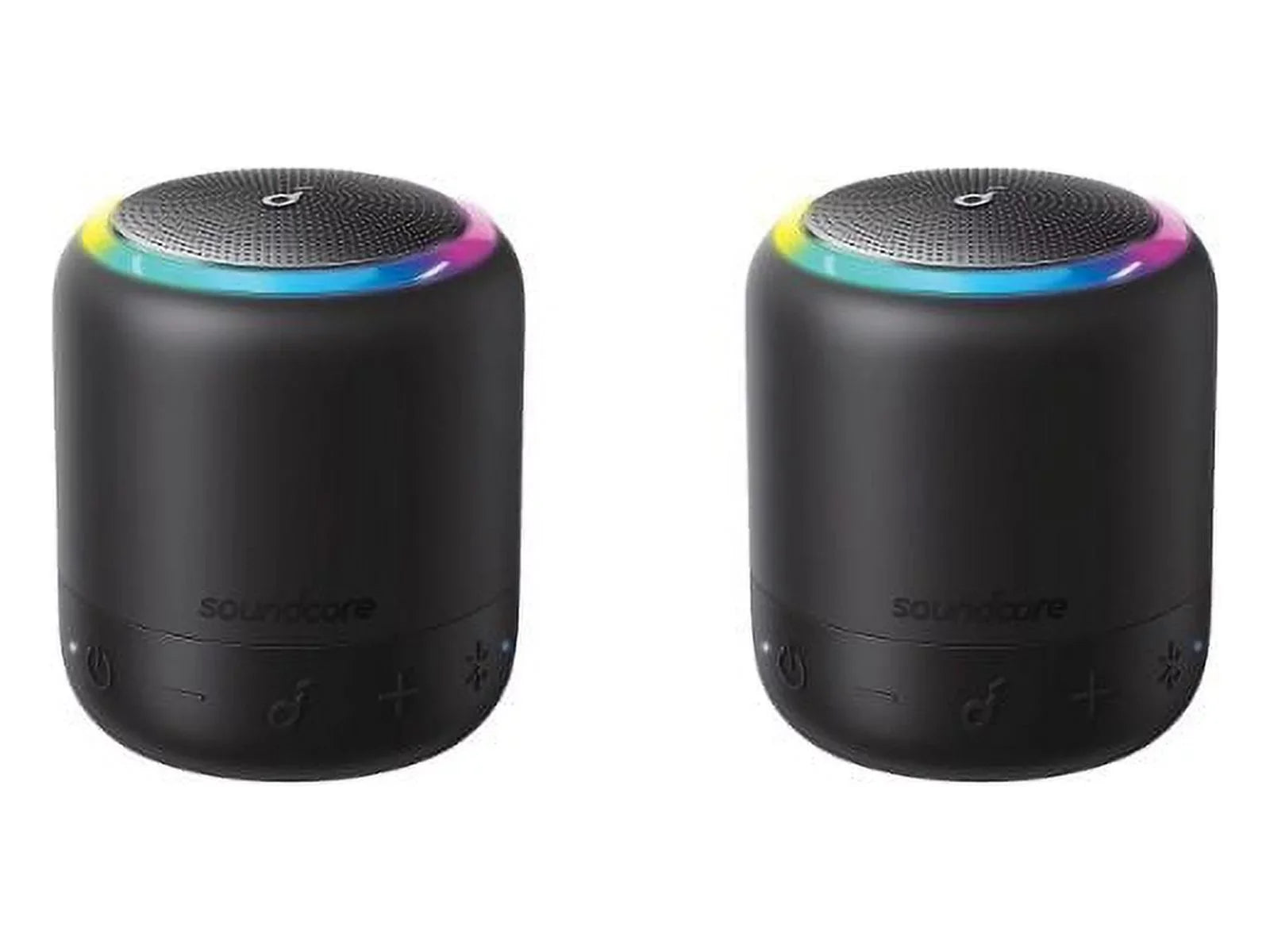 Soundcore B3127Z11 Mini 3 Pro Portable Bluetooth Speaker 2-Pack Black 15H Playtime IPX7 Fluid