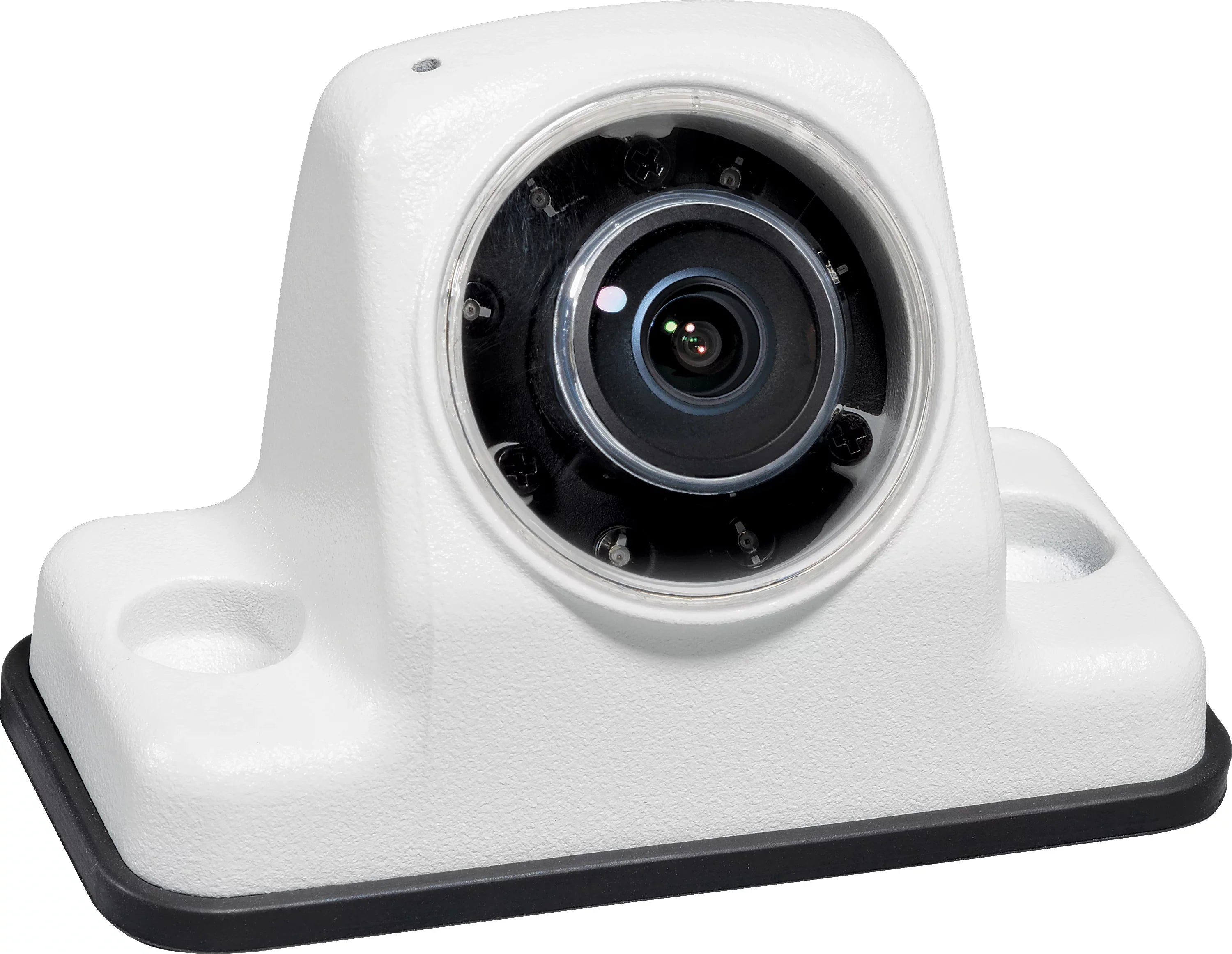 Voyager VCAHD150 Vehicle Surface Mount Heavy Duty AHD Rear Color Camera w/ Night Vision, 160-Degree Viewing Angle, IR LED Low Light Assist, White Impact Resistant Aluminum Housing, IP69K Liquid