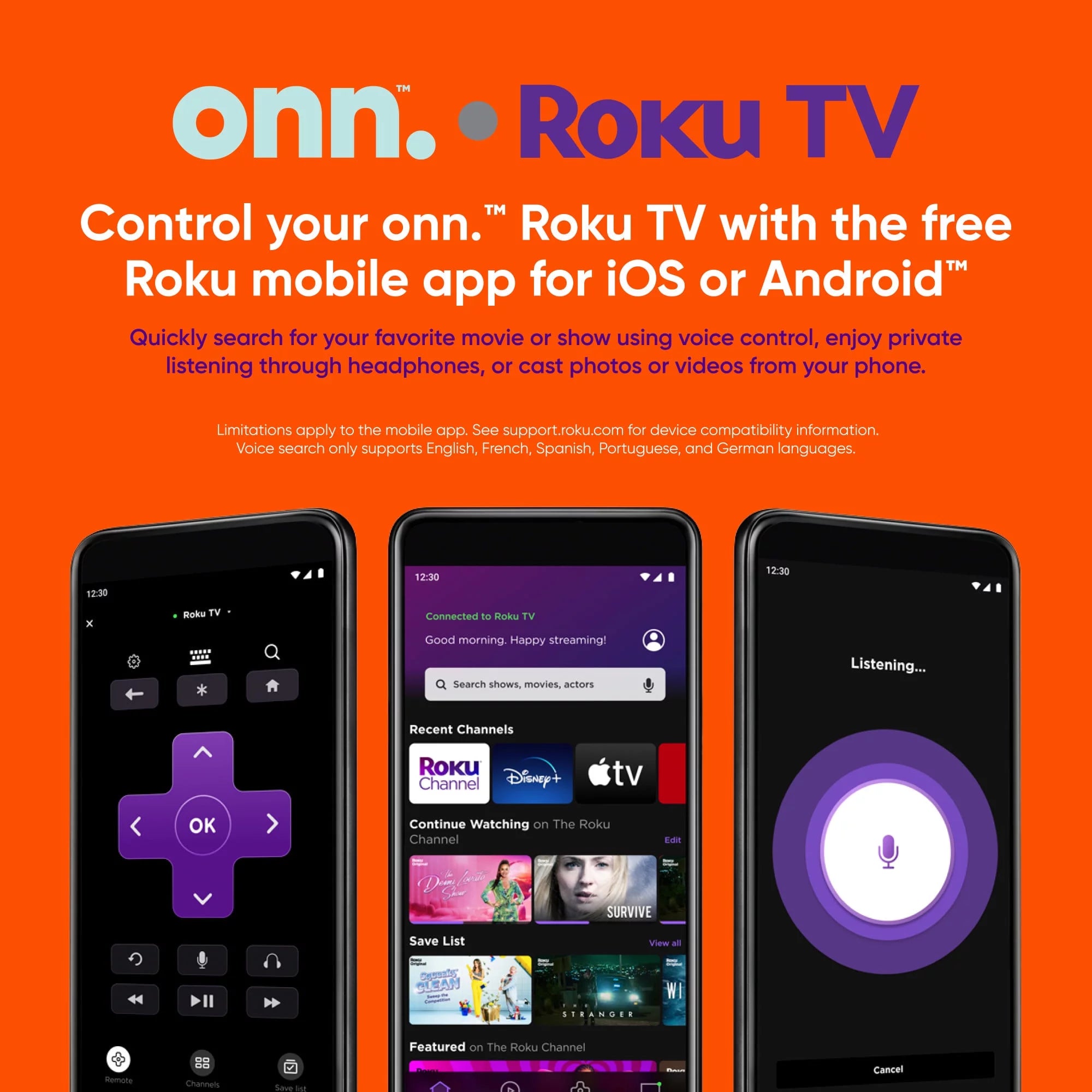 onn. 40” Class FHD (1080P) LED Roku Smart TV (100097810)