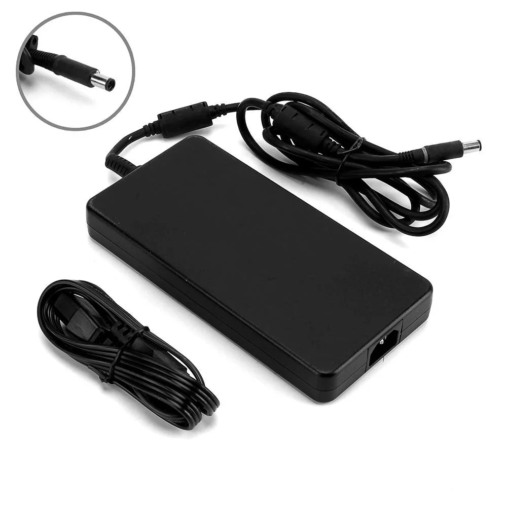 Alienware 15 R2 (P42F) 15 R3 (P69F) 15 R4 (P69F) 17 (P18E) 17 Area-51m (P38E) 17 R3 (P43F) Notebook Charger AC Adapter Power Cord 19.5V 12.3A