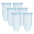 6 Pack AQUACREST ZR-017 Replacement for Fluid ZR-017 Pitcher Fluid Filter