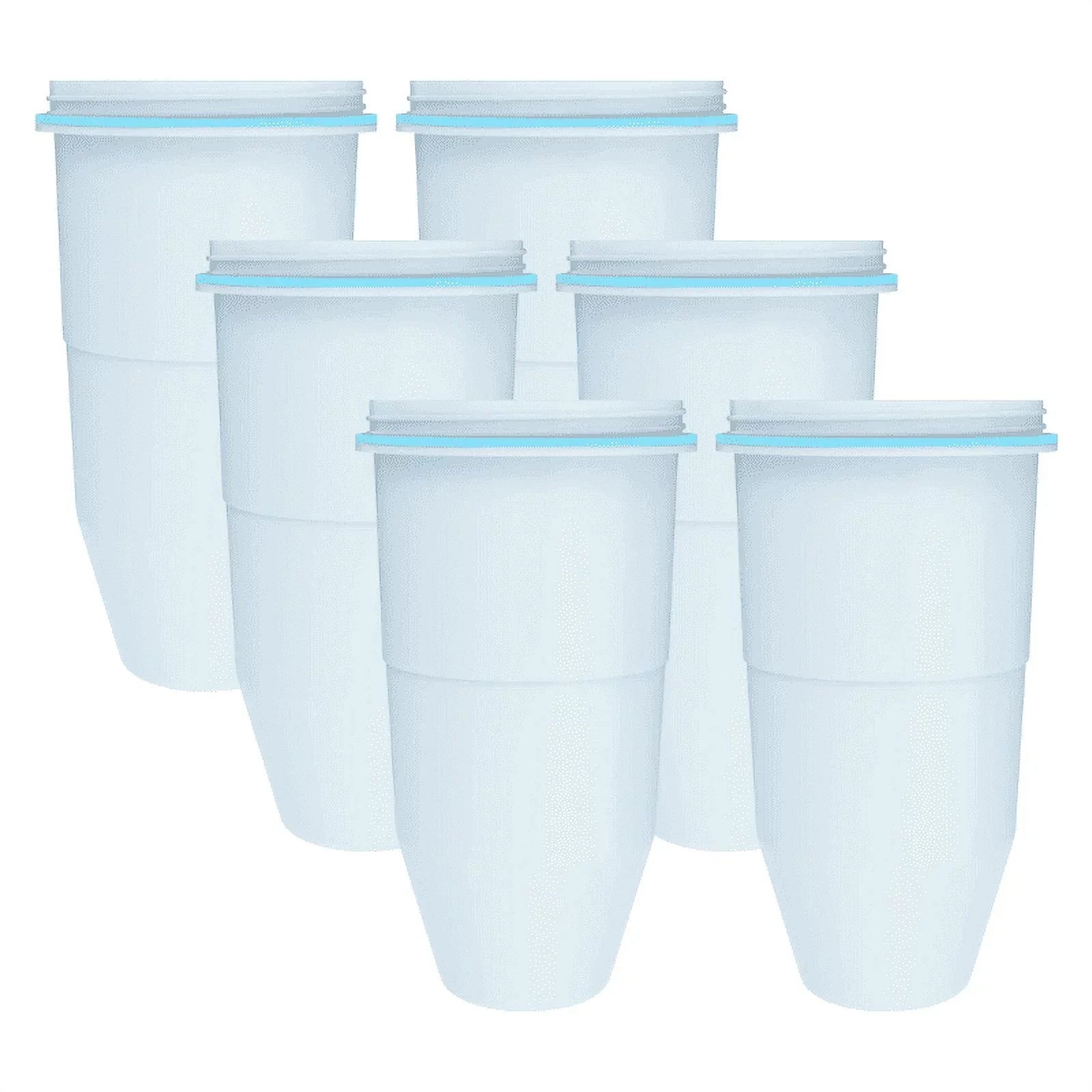 6 Pack AQUACREST ZR-017 Replacement for Fluid ZR-017 Pitcher Fluid Filter