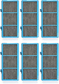 True HEPA + Second-hand Activated Carbon Filter Replacement Compatible with Holmes AER1 HAPF30AT Air Purifier Remove Smoke 6 Packs