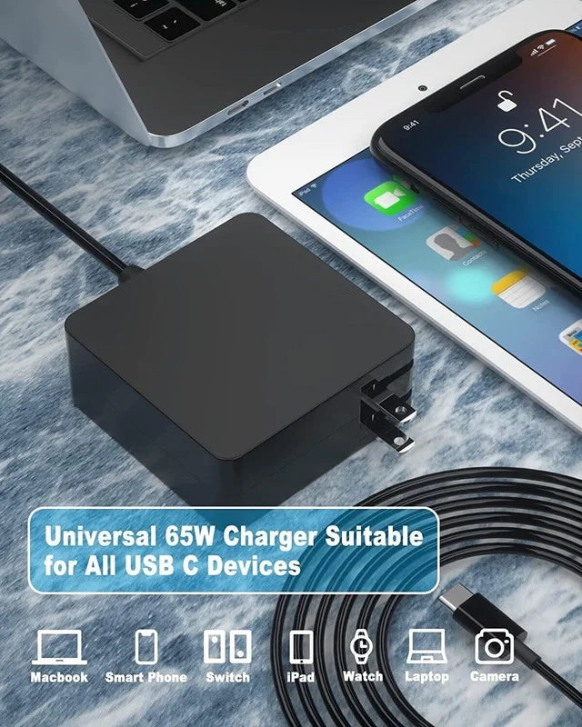 Nuxkst 65w USB-C Ac Adapter for ThinkPad 11e Yoga Gen 6 20SF power supply charger