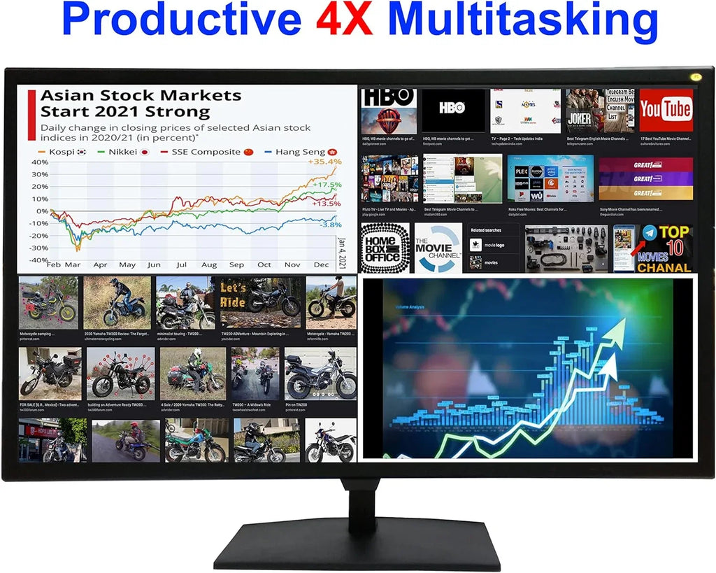 101AV 4K monitor 28" 4K2K UHD Pro Security Display 3840x2160 Home Office Gaming Monitor Supports 60Hz