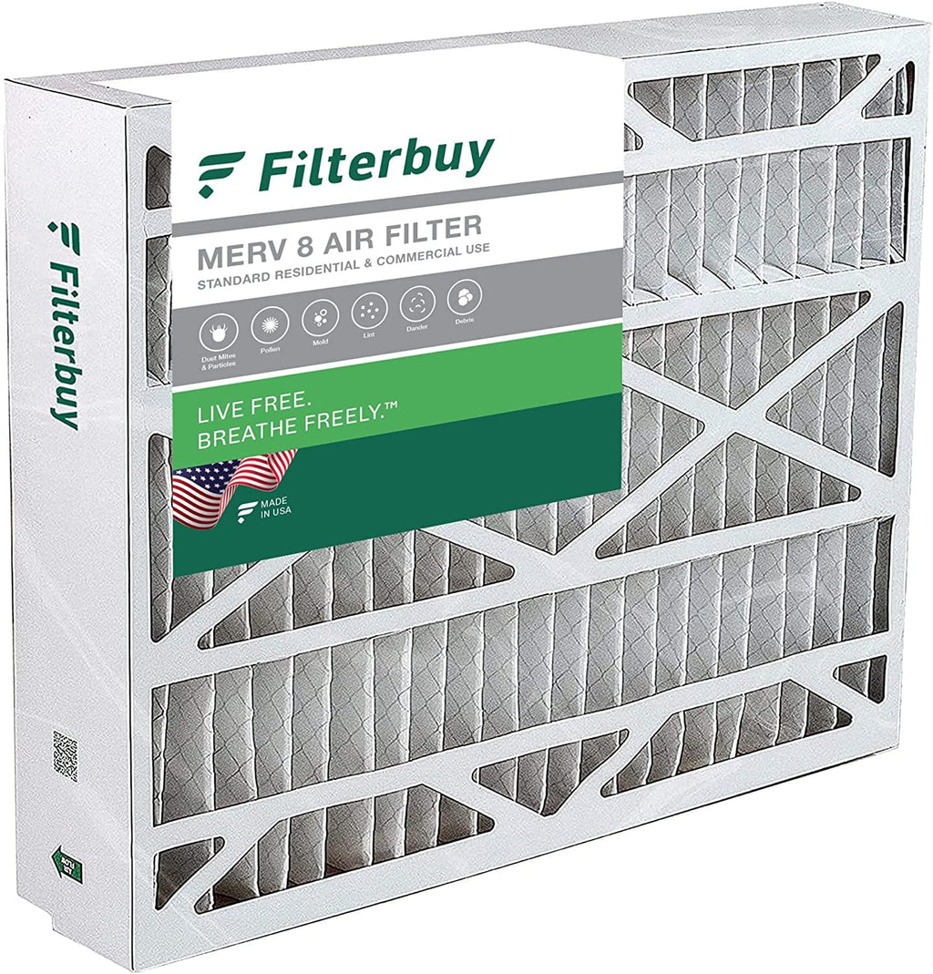 Filterbuy 20x21x5 MERV 8 Pleated HVAC AC Furnace Air Filters for Lennox X8790 / PCO14-23 (1-Pack)