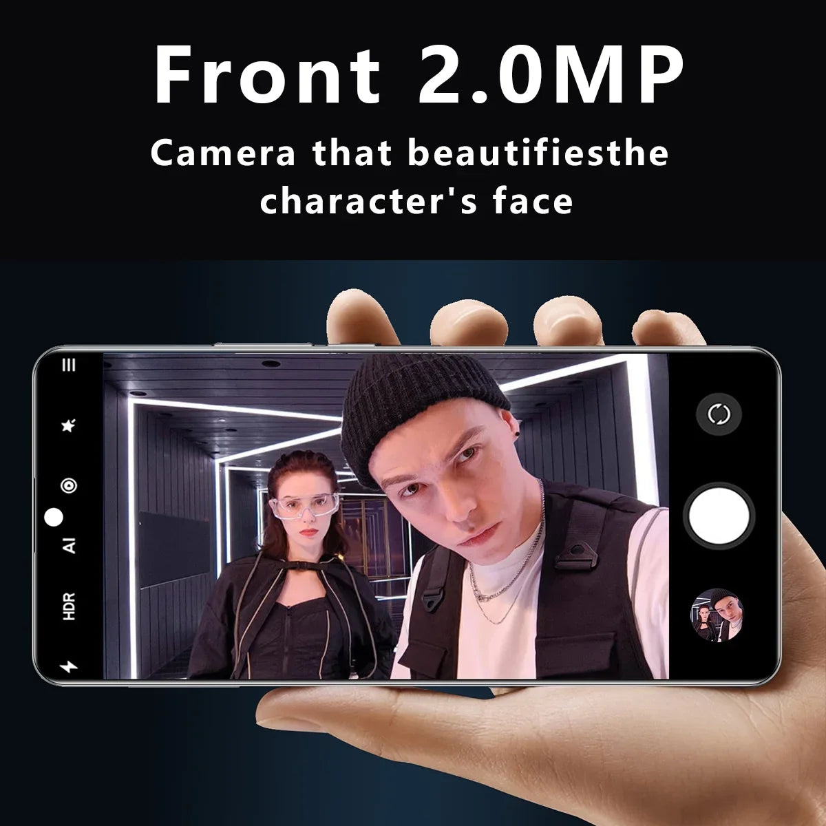 6.1-inch HD+ Ram1Gb+Rom4Gb IP13 Pro Max dual SIM 3G smartphone 2800mAh face unlock Android phone Blue