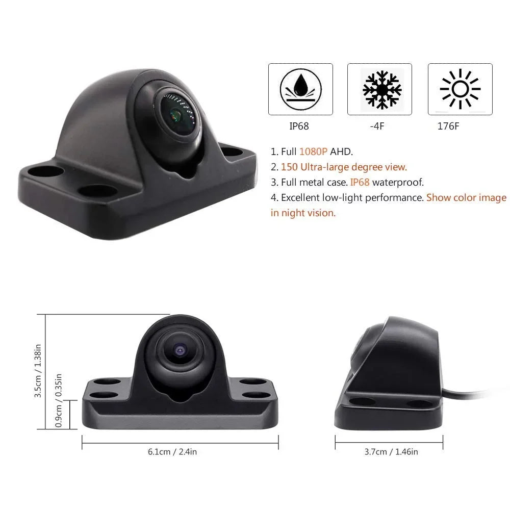 JOINLGO 8-CH Mobile DVR Backup Camera System 10" HD Display Remote Monitor on PC Phone GPS WiFi 4G 1080P AHD Vehicle Car DVR MDVR Video Recorder with Mini Large View Angle Car Cameras for Truck/RV/Bus