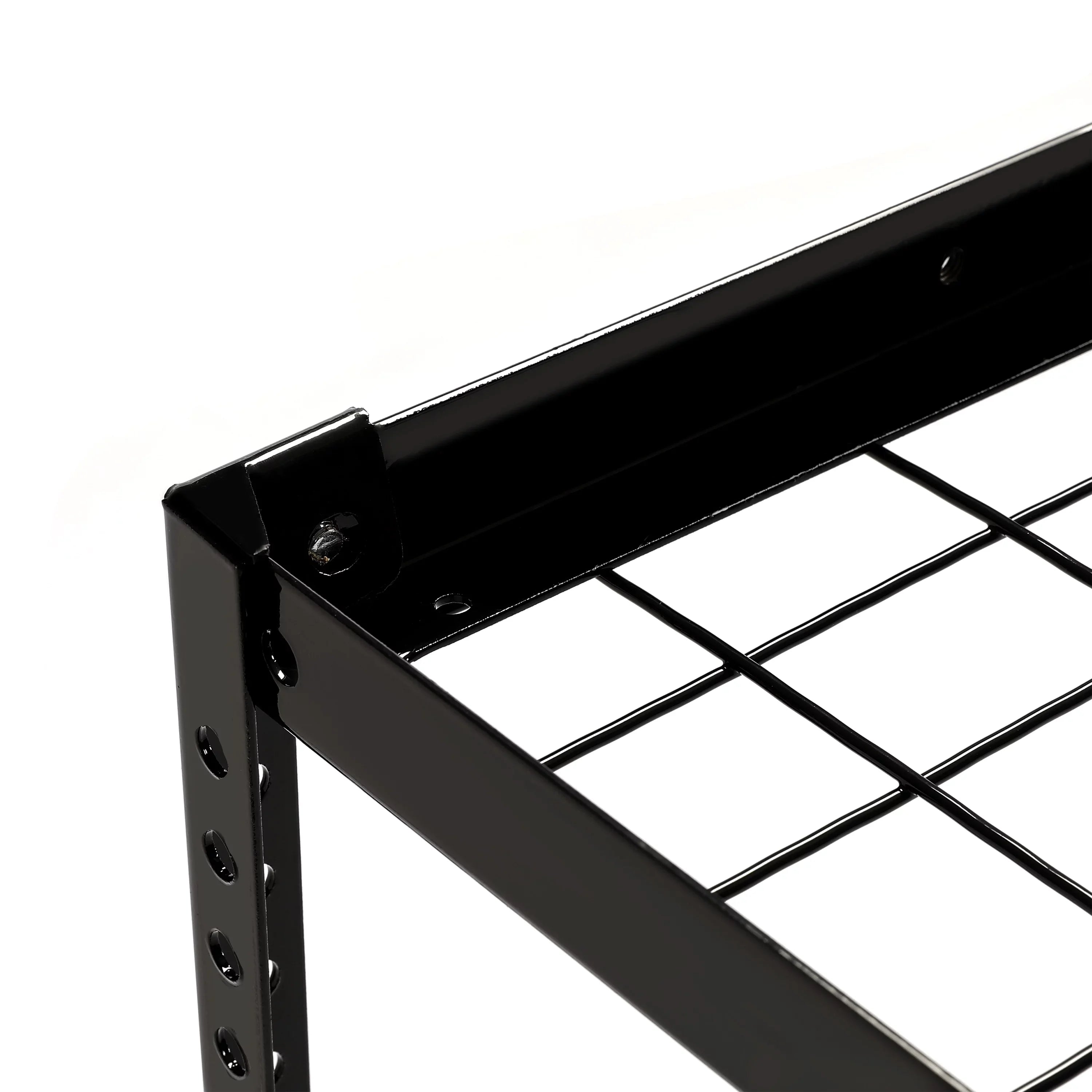 HECASA 3FT X 6FT Overhead Storage Rack Heavy Duty 72" x 36" Mounted Ceiling Rack Shelf Black Steel
