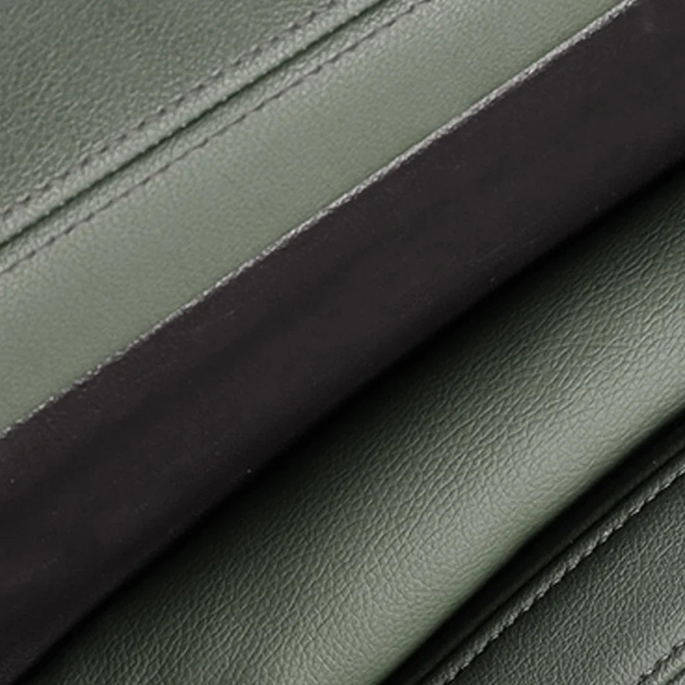 Opulentia Upholstery for vehicles, Car Seat Gap Filler Pad PU Leather Console Side Pocket Organizer Set of 2