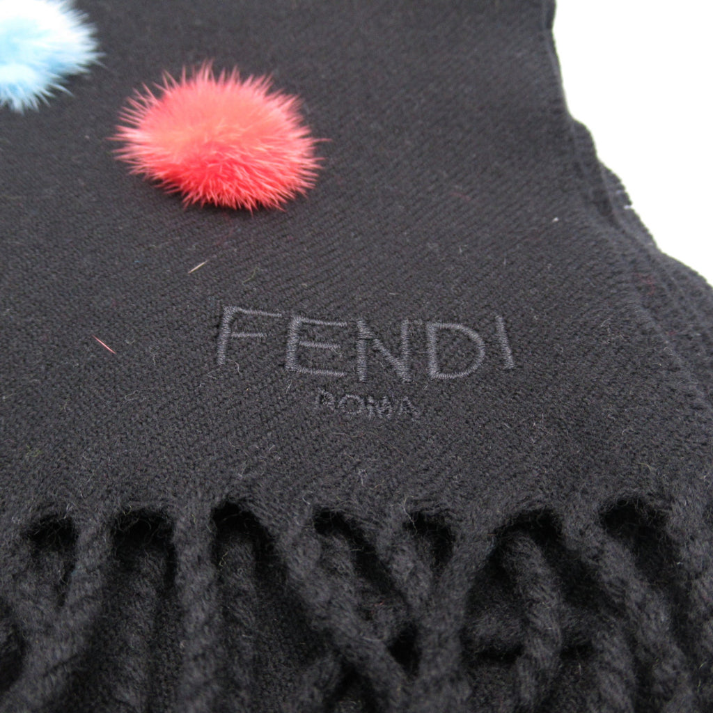 Pre-Owned FENDI Scarf Black FXT32150IF0QA1 (Like New)
