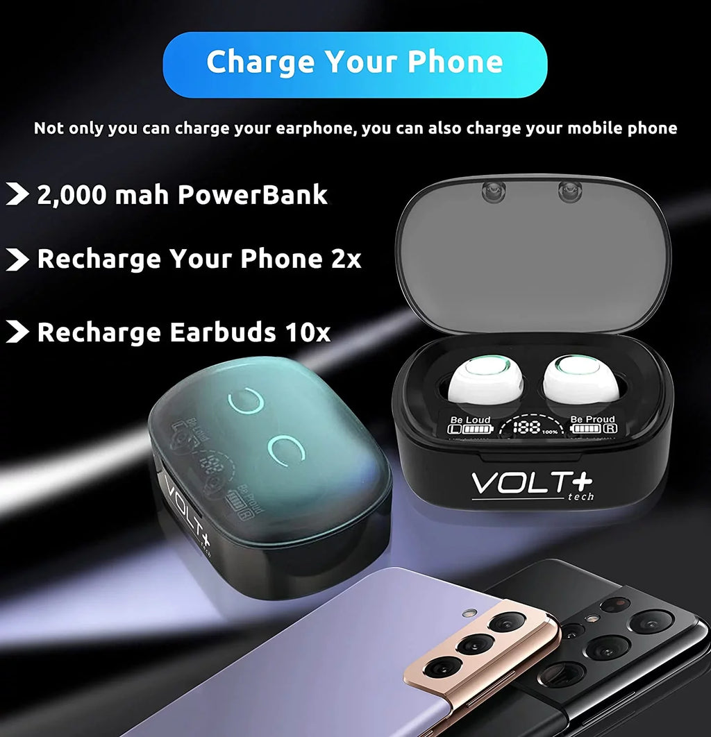 Wireless V5.1 PRO Earbuds Compatible with Galaxy Note 10/Plus/Lite/+/5G/Note10 IPX3 BlueTooth Touch Fluid / Sweatproof / Noise Reduction with Mic (White)