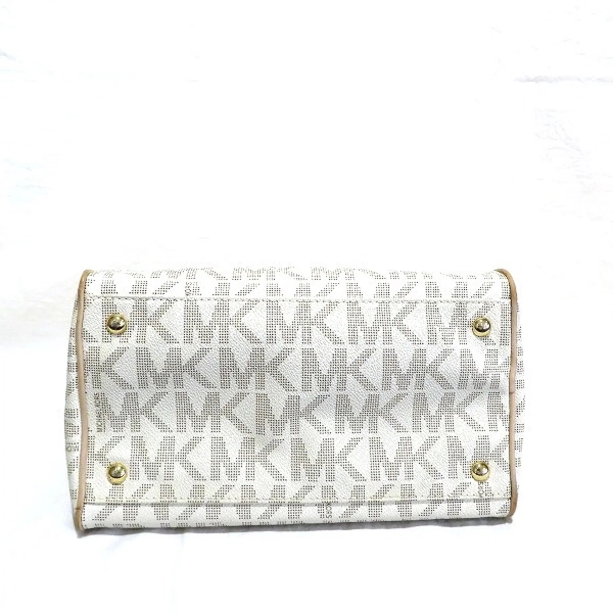Pre-Owned Michael Kors MK Signature Small Satchel 2WAY Bag Shoulder Boston Women (Good)