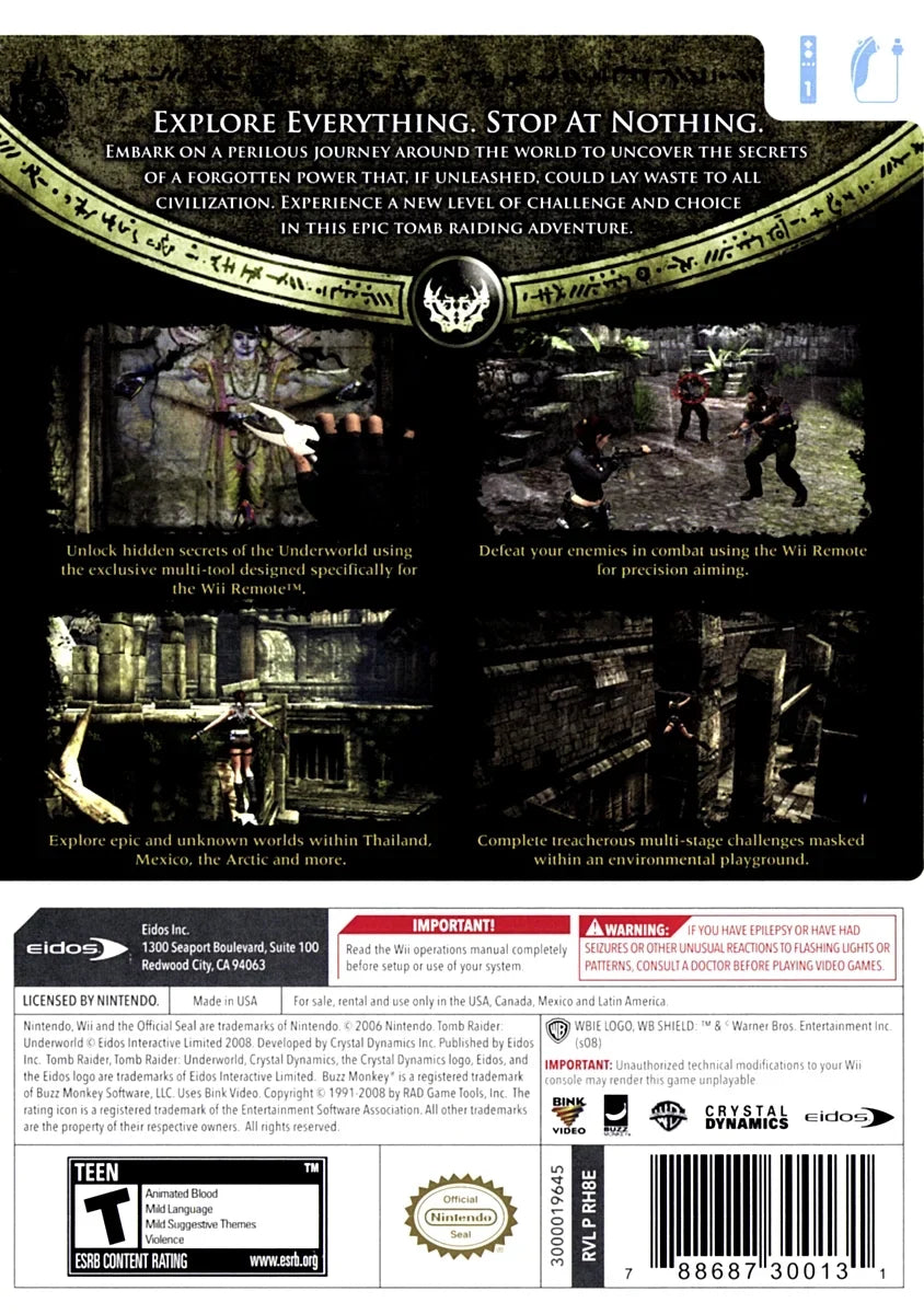 Lara Croft Tomb Raider Underworld - Wii