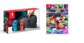 Nintendo Switch Gaming Console Neon Blue and Neon Red Joy-Con Bundle with Mario Kart Deluxe 8