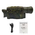 Carevas NV1000 Outdoor Night Vision Device, Infrared Optical Night Vision Monocular Device 9 Languages 5X Digital Zoom Photo Video Playback 200M Full Dark Viewing Distance for Outdoor Hunt Boating