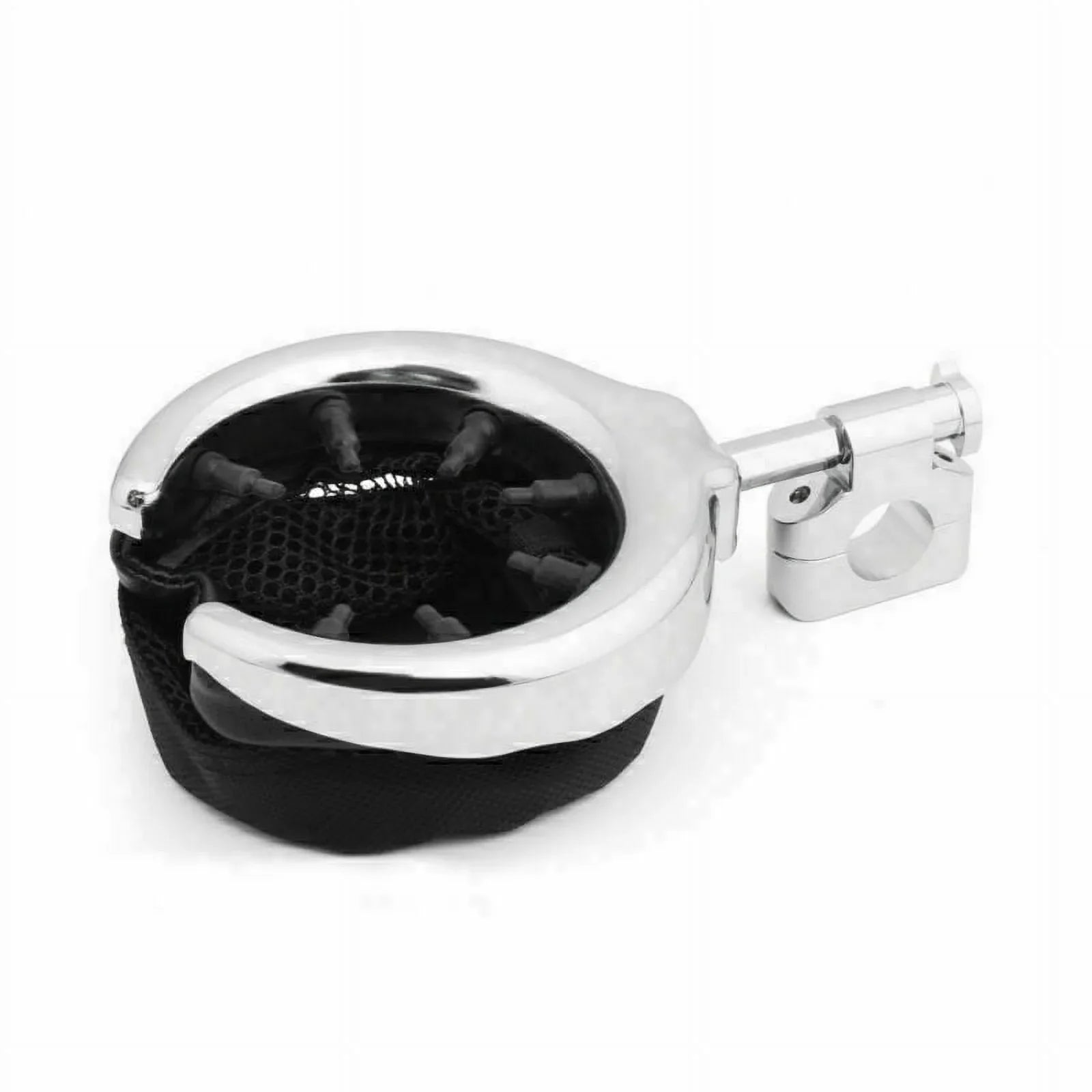 1" Handlebar Cup Holder Universal Motorcycle Metal Drink Chrome