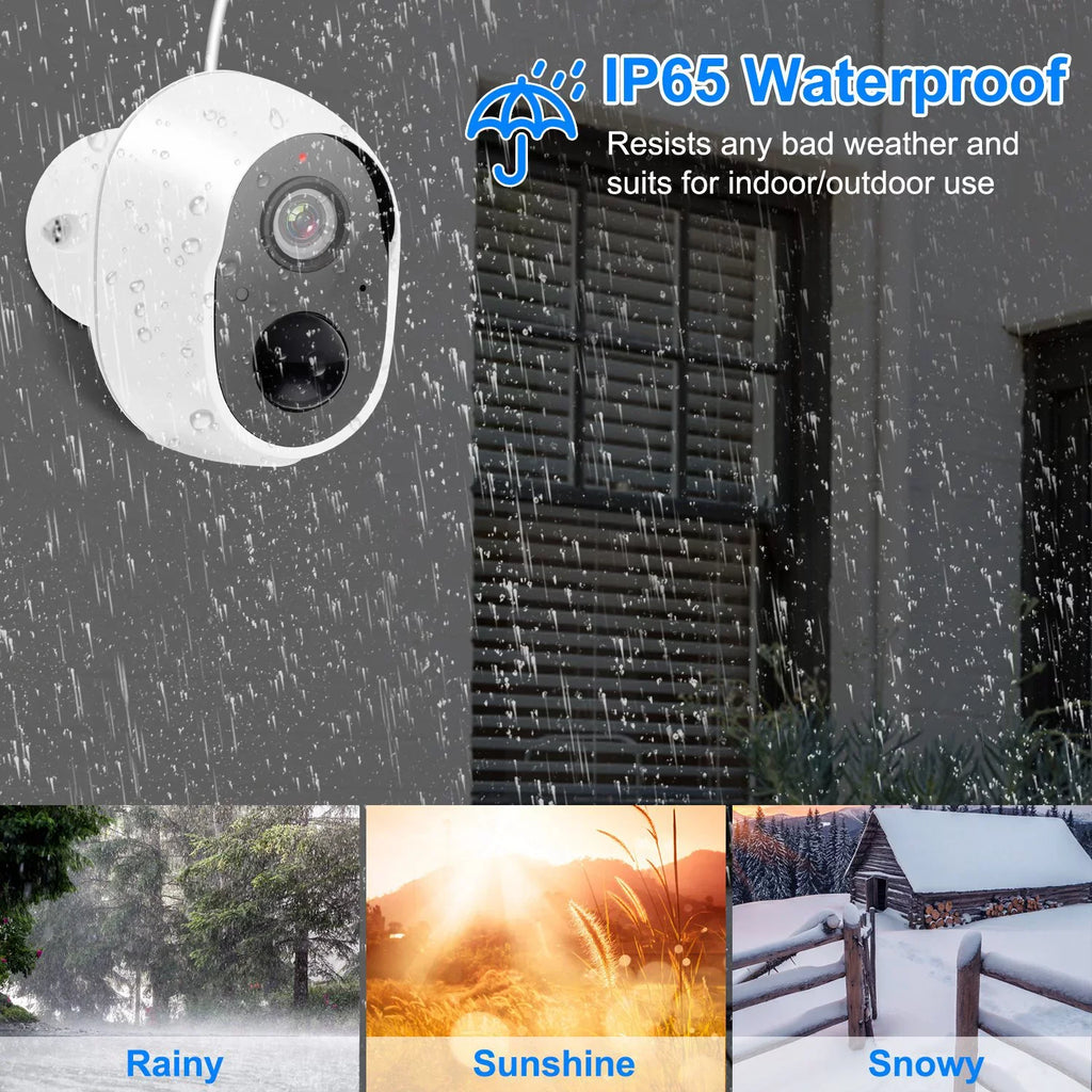 iNova 1080P FHD WiFi IP Camera Two-Way Audio Security Surveillance Camera IP65 Fluid