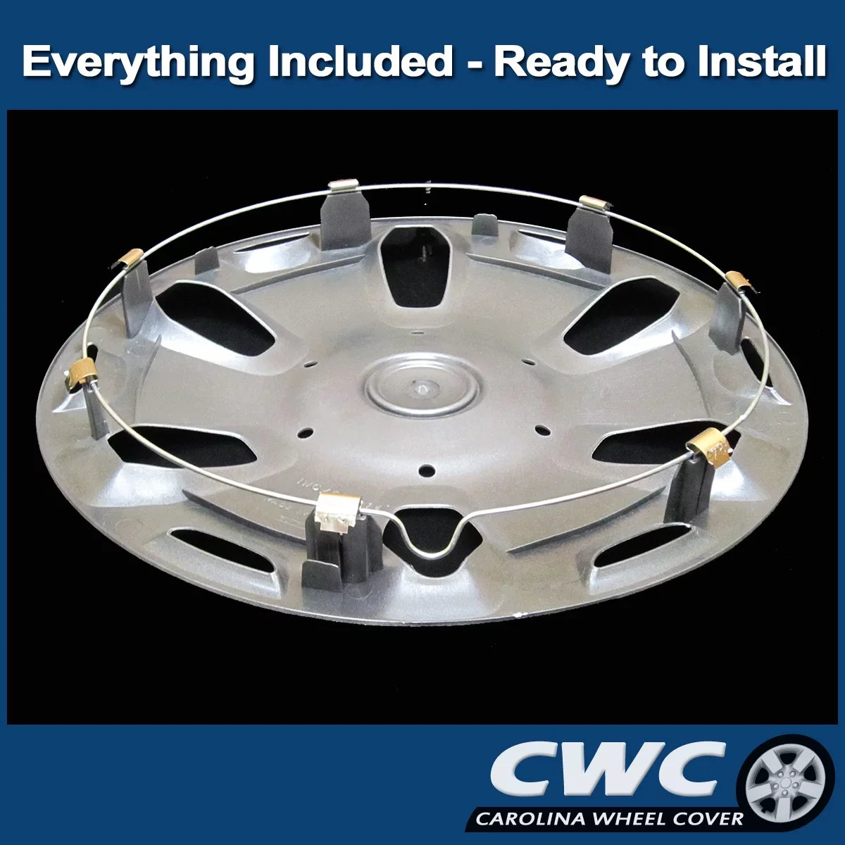 Premium Hubcap Set for Ford Transit Connect 2010, 2011 2012, 2013 - Replacement 15-inch Wheel Covers (4-Pack)
