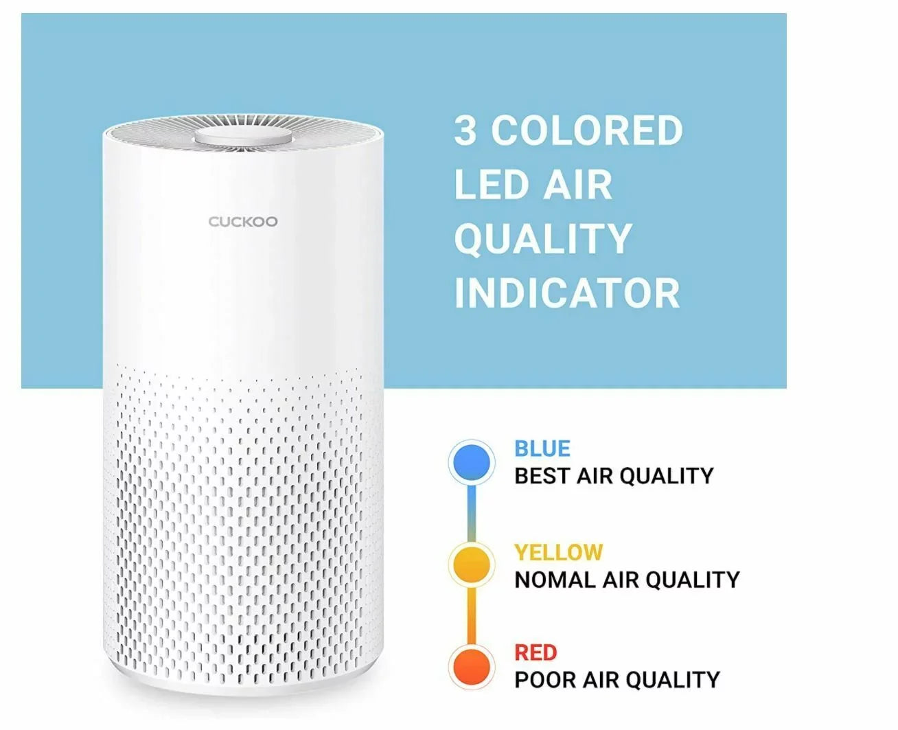 CUCKOO Air Purifier with Additional True HEPA filter