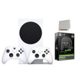 Xbox Series S 512GB Digital Console with Extra Wireless Controller - Robot White - Powerpack Battery/Charge Cable Bundle with Microfiber Cleaning Cloth
