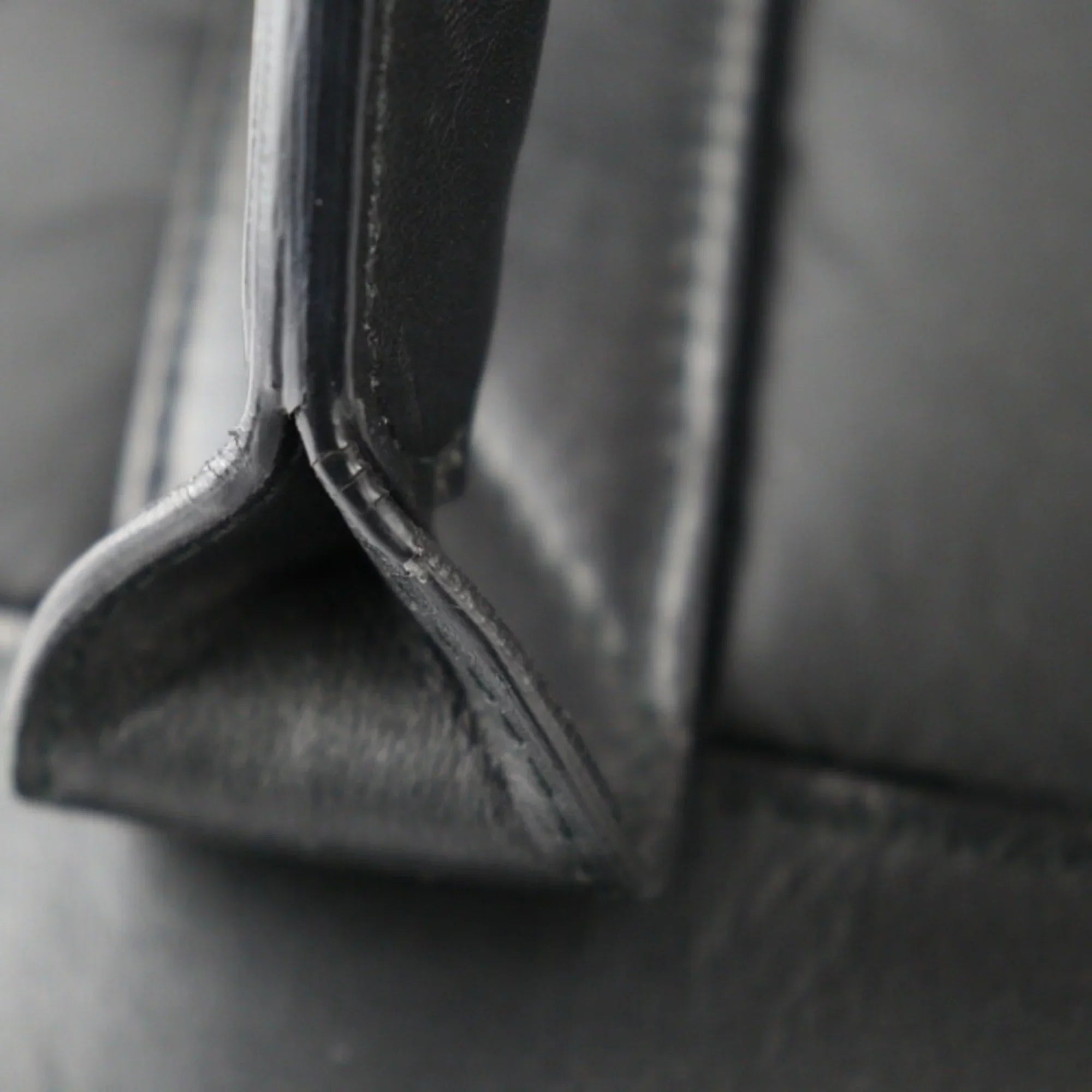 Pre-Owned BALENCIAGA Balenciaga Kabas S tote bag 363425 nylon leather black silver metal fittings (Good)