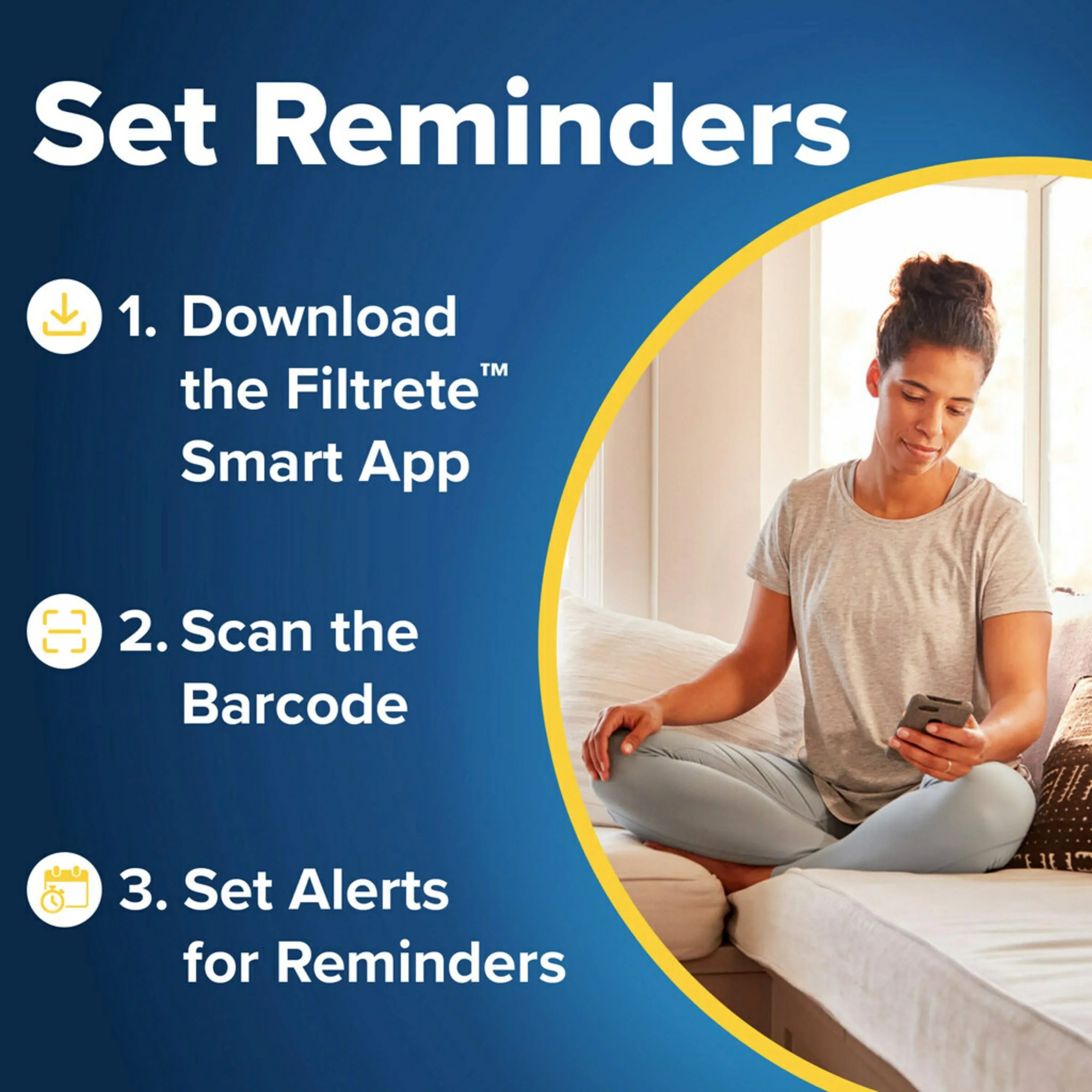 Filtrete 12x12x1 Air Filter, MPR 1500 MERV 12, Advanced Allergen Reduction, 4 Filters