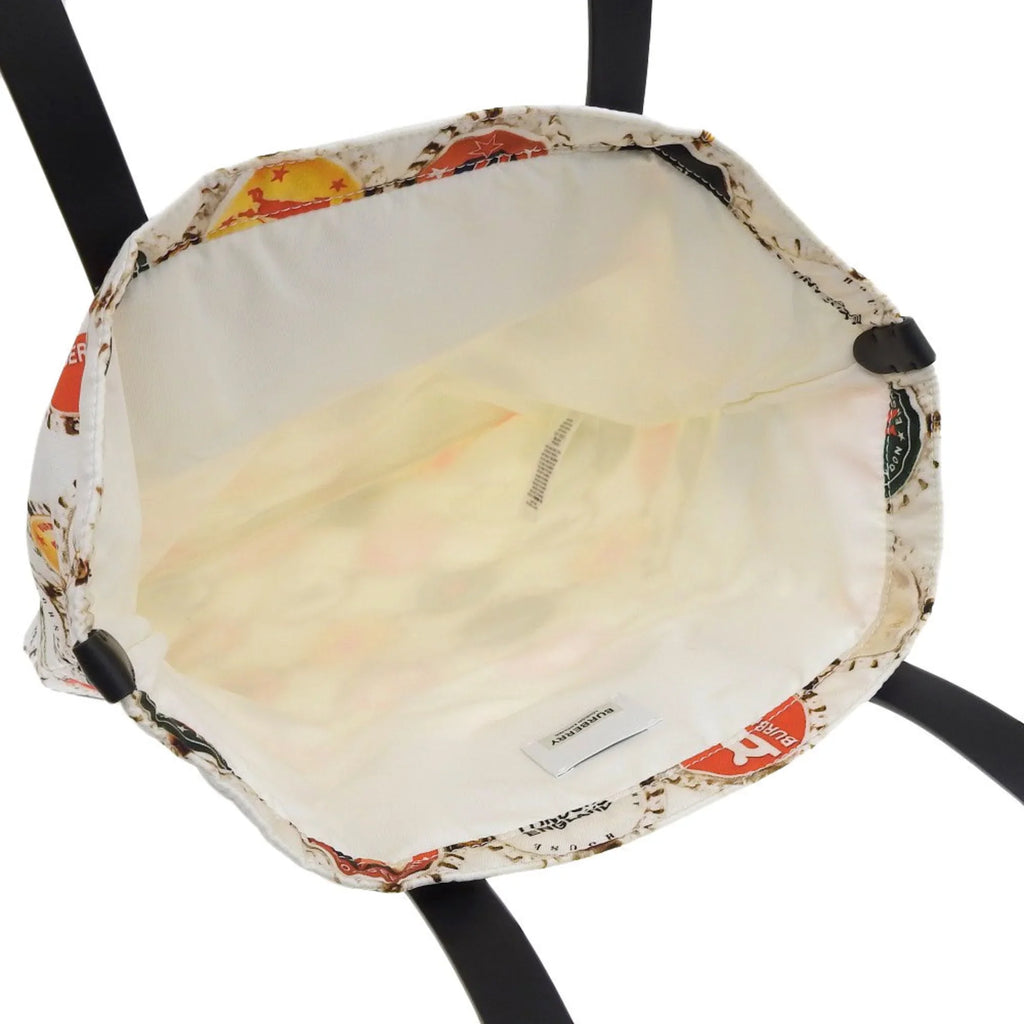 Pre-Owned Burberry BURBERRY bottle cap pattern tote bag handbag nylon multicolor 8022365 (Like New)