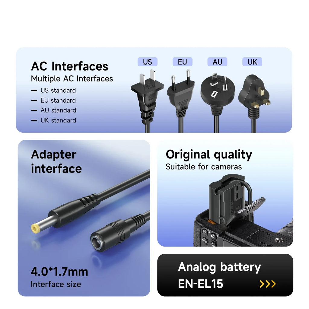 DR-110 DC Coupler NB-13L NB13L Dummy Battery + USB/AC Power Cable Adapter for G7X Mark II G1X G7X MII G5X G9X SX720