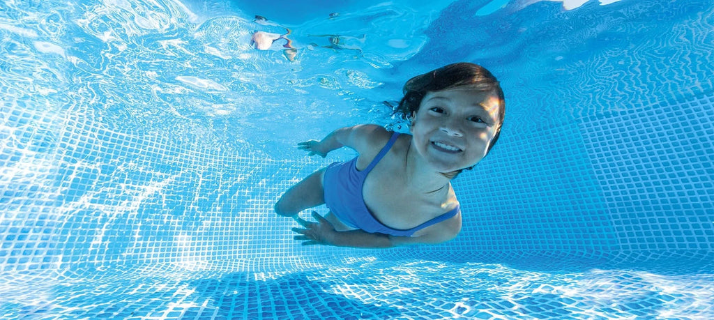 Intex 8 foot x 24 inch Easy Set Round Above Ground Swimming Pool with Filter Pump, 28107EH