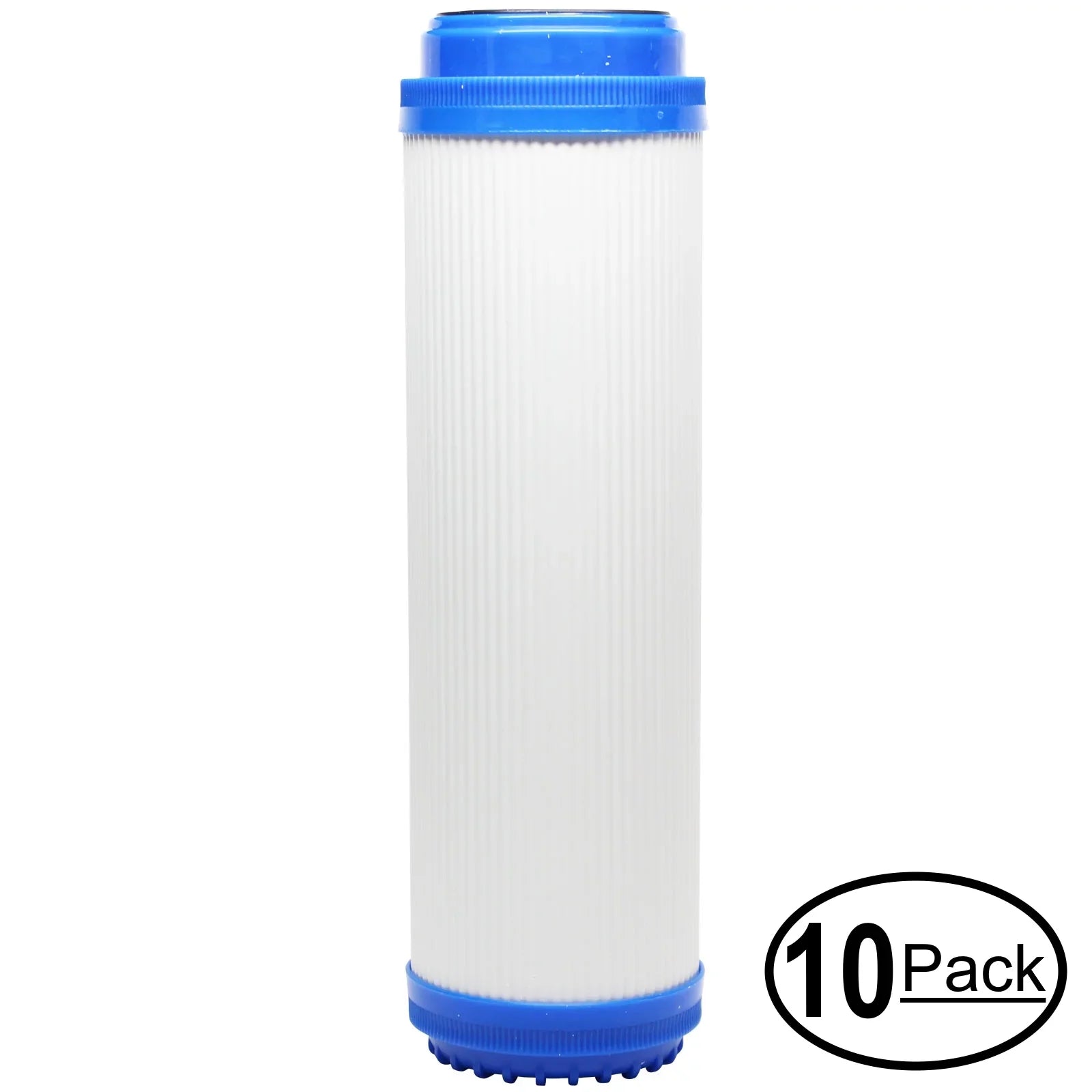 10-Pack Replacement for Liquid 103458 Granular Activated Carbon Filter - Universal 10-inch Cartridge for Fluid 3 stages Liquid filter - Denali Pure Brand