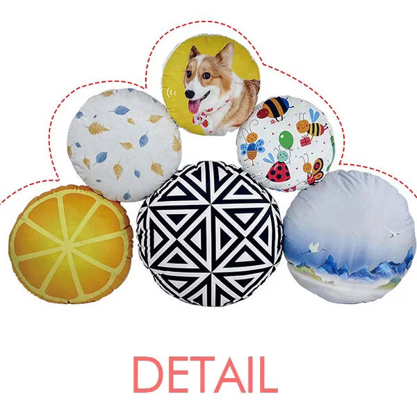 Mexico Flag Facial Makeup Head Screang Cap Round Throw Pillow Home Decoration Cushion