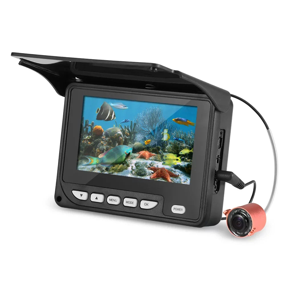 Nebublu 4.3 Inch Fluid Fishing Camera, Fish Finder with Night Vision, 20M Cable, Carry Bag