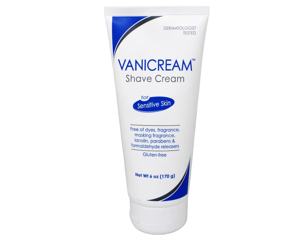 2 Pack Vanicream Shave Cream For Sensitive Skin 6oz Each