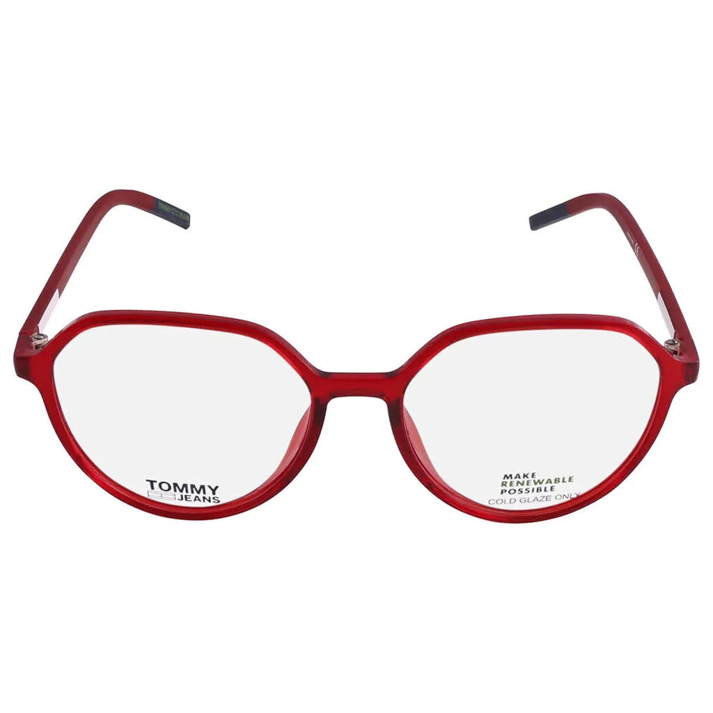 Tommy Hilfiger TJ 0011 0C9A 00 Women's Red Oval Frame Eyeglasses
