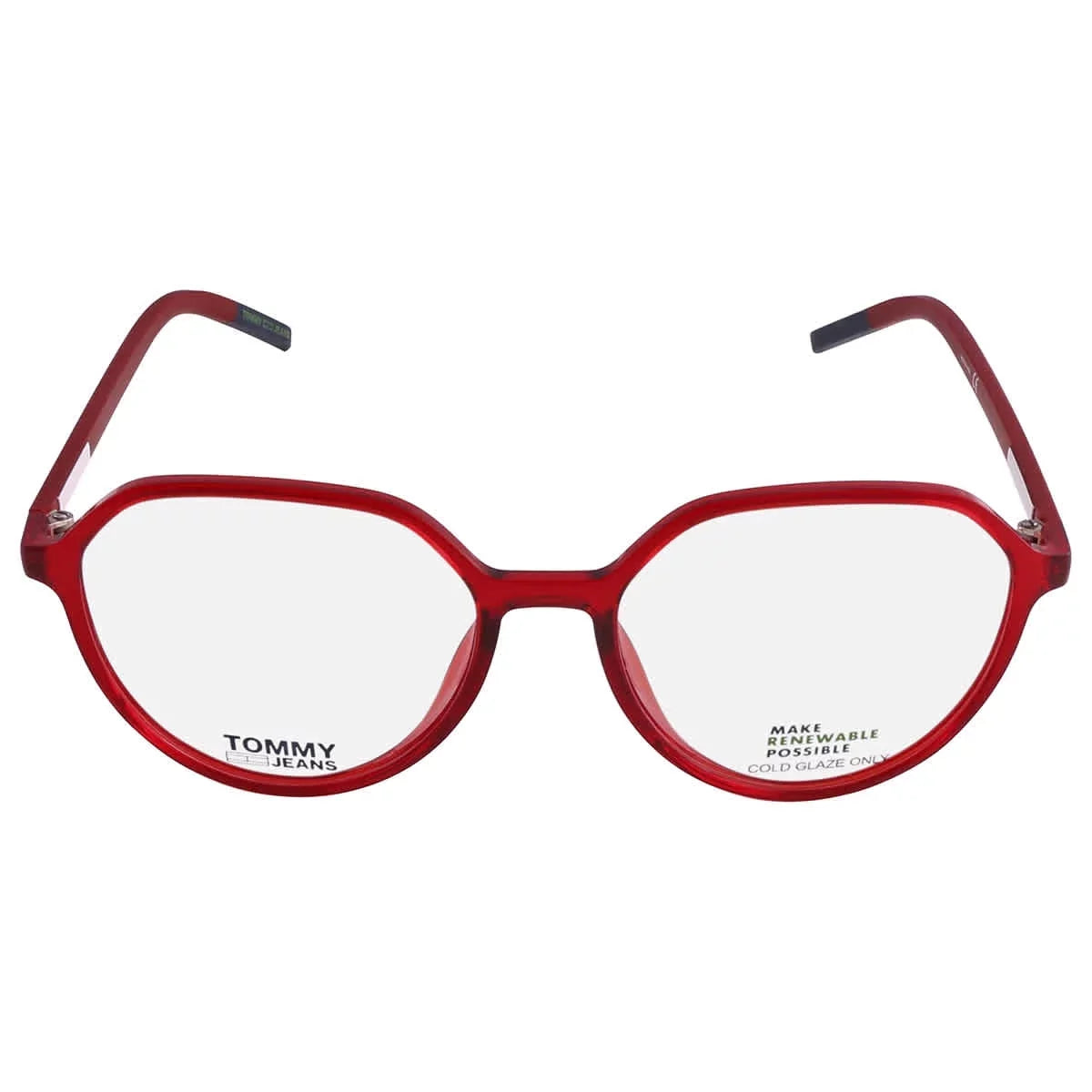 Tommy Hilfiger TJ 0011 0C9A 00 Women's Red Oval Frame Eyeglasses