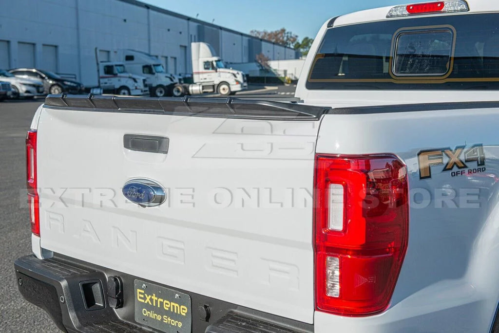 Replacement For 2019-Present Ford Ranger ALL Models | Street Series ABS Plastic - MATTE BLACK Rear Trunk Lid Wing Tailgate Spoiler