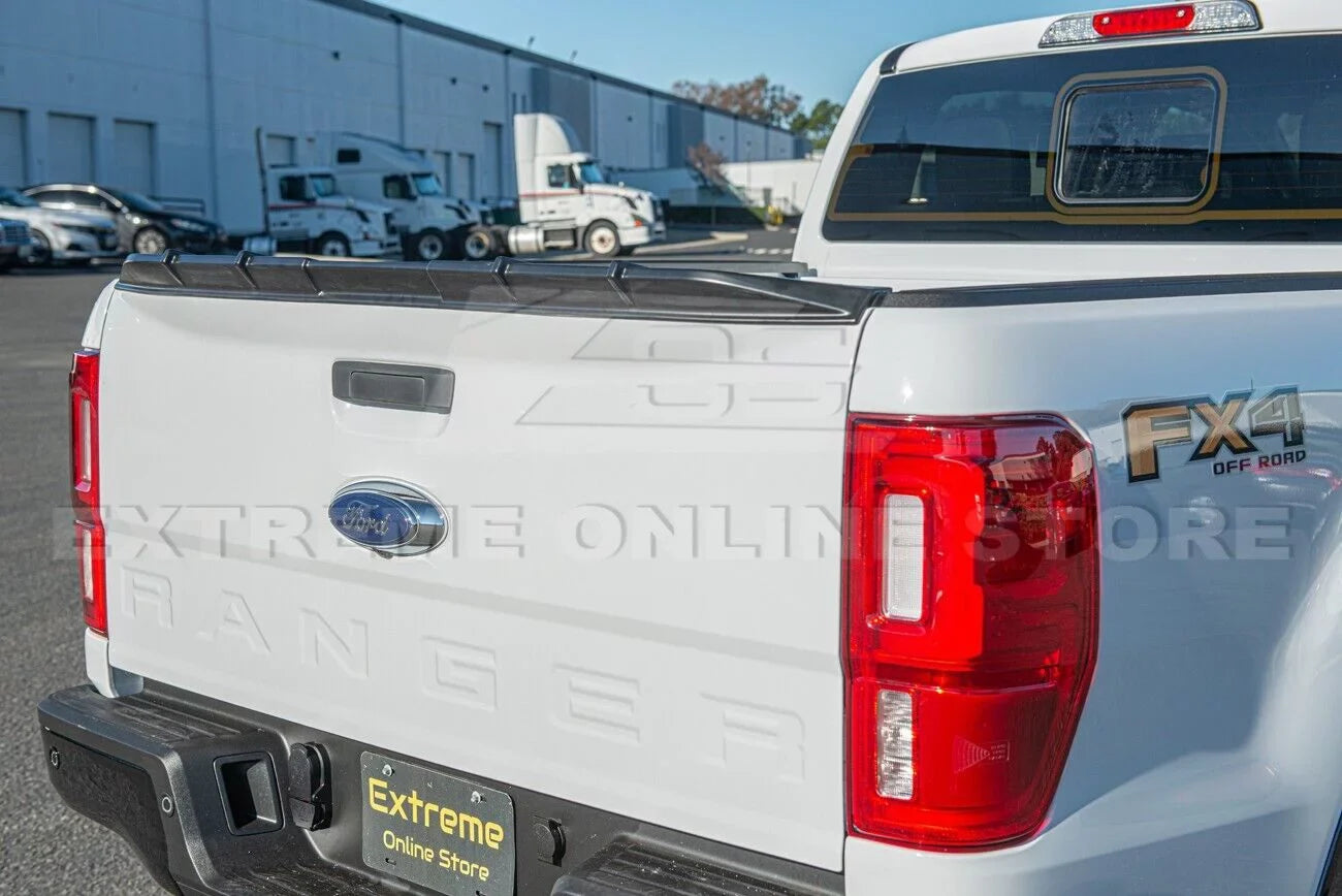 Replacement For 2019-Present Ford Ranger ALL Models | Street Series ABS Plastic - MATTE BLACK Rear Trunk Lid Wing Tailgate Spoiler