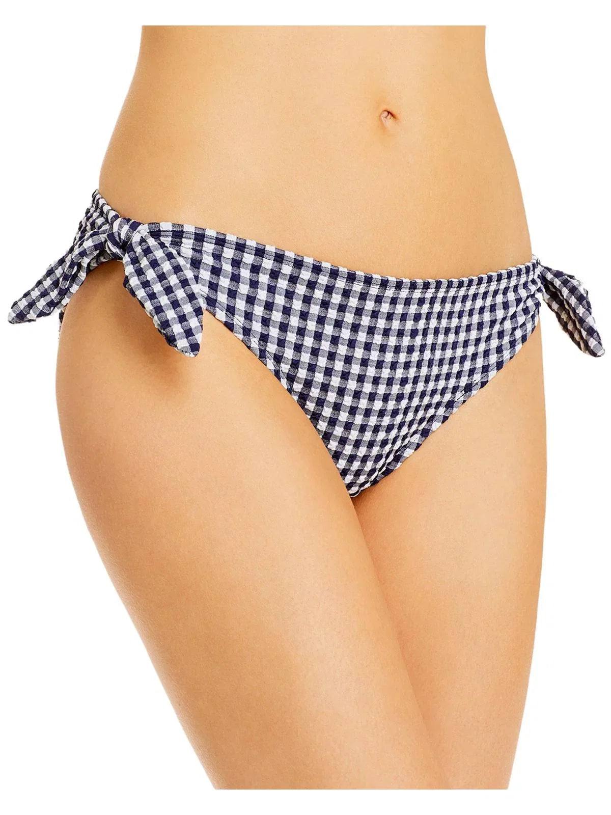 Shoshanna Womens Gingham Bikini Swim Bottom Separates Navy XS