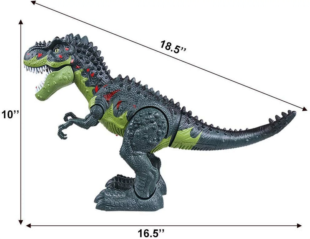 WESPREX Electronic Walking T-Rex: Flame Spray, Fluid Mist, Laying Eggs, Light Up Eyes, Roaring Sound, Realistic Toy for Kids 3+ Eletronic Walking T-Rex