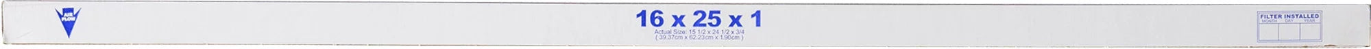 16x25x1 (15_1/2x24_1/2) Pleated MERV 8 Air Filters 24 Pack