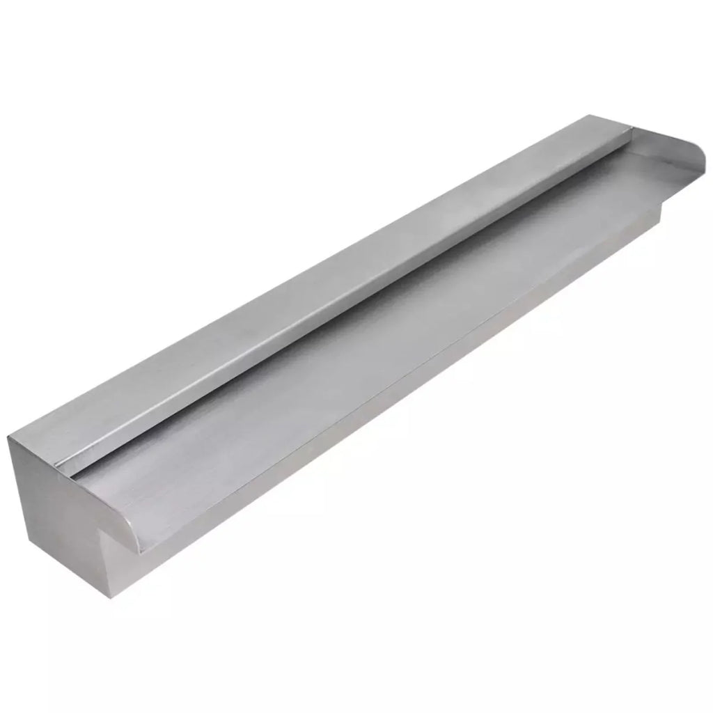 Andoer ,23.6 X 4.5 Stainless Steel 23.6" Fluid Pool X 4.5 X Feature SpillwayPatio Pool 23.6 Liquid Above Pool Steel Pool Slide Fluid Pond Fluid Spillway Pond With Inches (w X