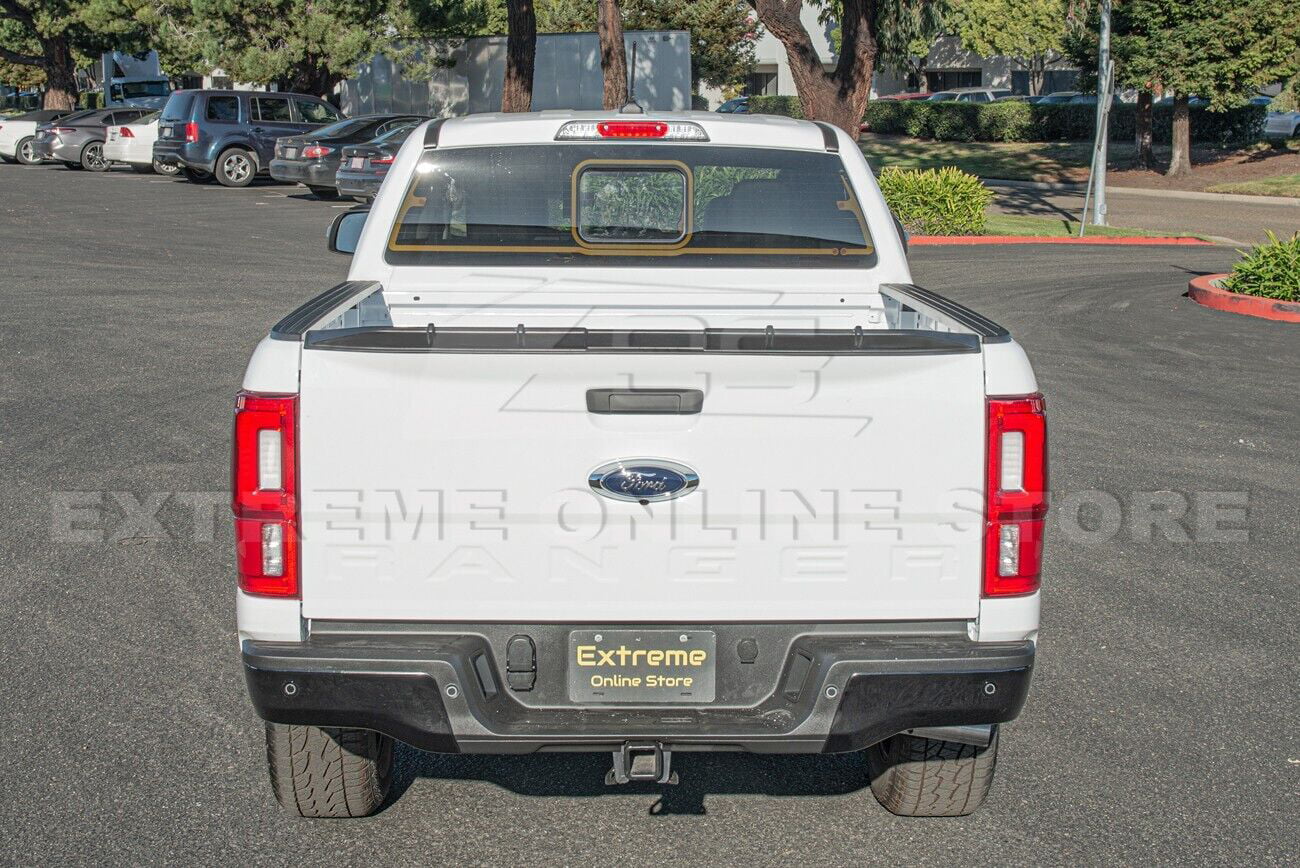 Replacement For 2019-Present Ford Ranger ALL Models | Street Series ABS Plastic - MATTE BLACK Rear Trunk Lid Wing Tailgate Spoiler