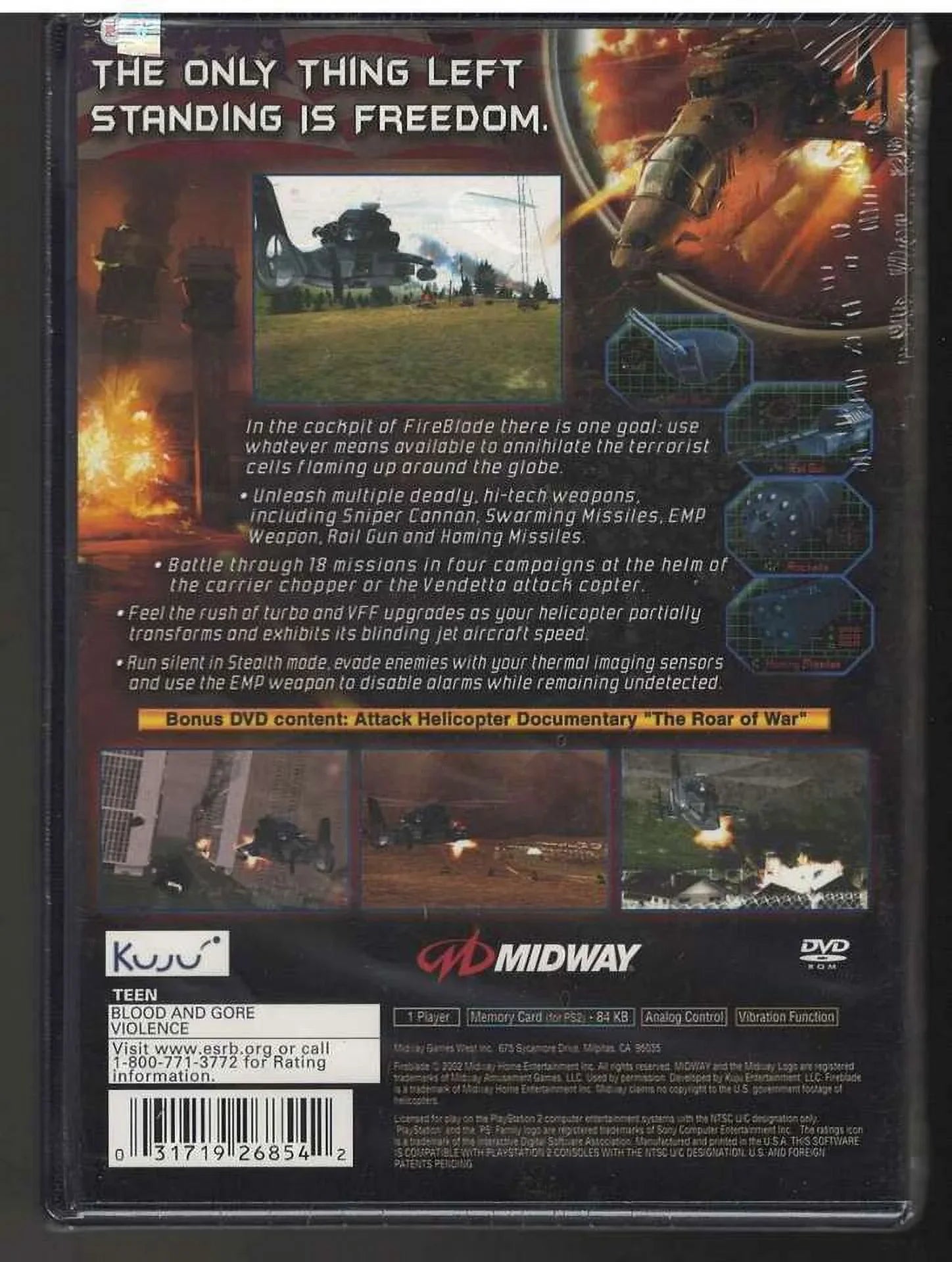 Fireblade PS2 (Brand New Factory Sealed US Version) Playstation 2
